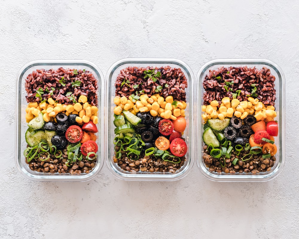 Grain bowl with fresh toppings
